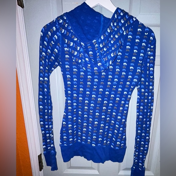 Song made for you size small long sleeve hooded shirt cute print pouch pocket - Picture 6 of 7